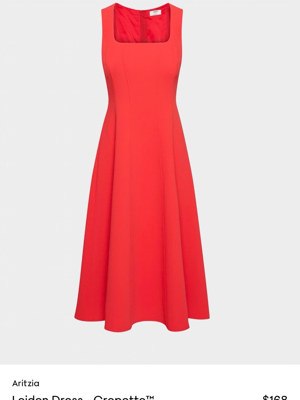 Aritzia Leiden Red Dress, Size 6